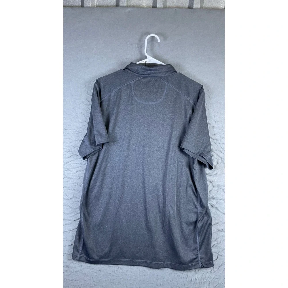 Tommy Bahama Polo Shirt Mens Medium Gray Excellent Marlin Logo Performance